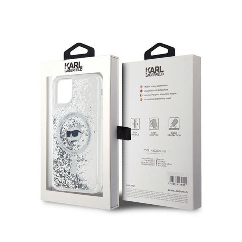 Karl Lagerfeld Liquid Glitter Choupette Head MagSafe - Etui iPhone 11 (przezroczysty) Karl Lagerfeld Liquid Glitter Choupette Head MagSafe - Etui iPhone 11 (przezroczysty)