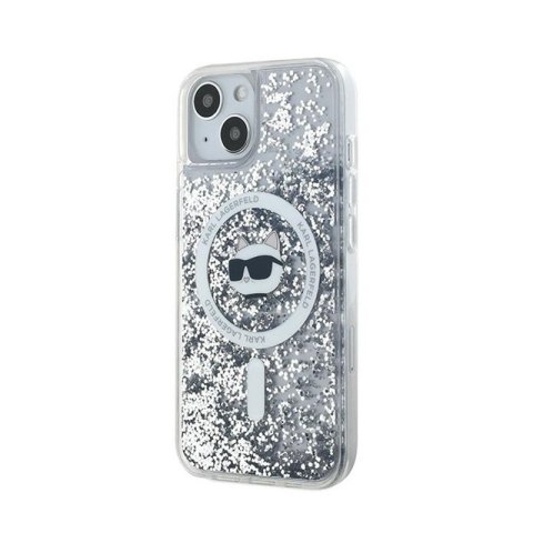 Karl Lagerfeld Liquid Glitter Choupette Head MagSafe - Etui iPhone 13 (przezroczysty) Karl Lagerfeld Liquid Glitter Choupette Head MagSafe - Etui iPhone 13 (przezroczysty)