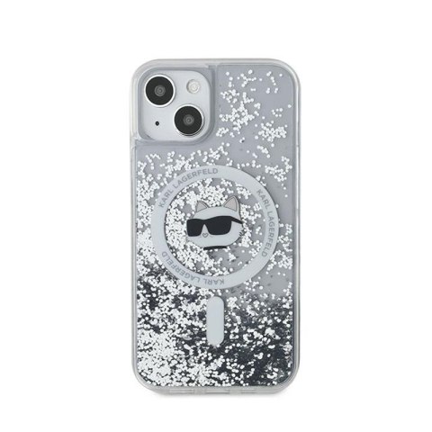 Karl Lagerfeld Liquid Glitter Choupette Head MagSafe - Etui iPhone 13 (przezroczysty) Karl Lagerfeld Liquid Glitter Choupette Head MagSafe - Etui iPhone 13 (przezroczysty)