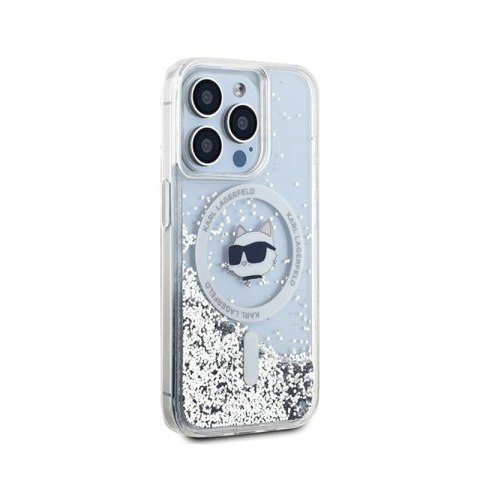 Karl Lagerfeld Liquid Glitter Choupette Head MagSafe - Etui iPhone 14 Pro (przezroczysty) Karl Lagerfeld Liquid Glitter Choupette Head MagSafe - Etui iPhone 14 Pro (przezroczysty)