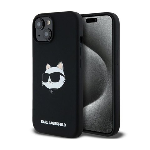 Karl Lagerfeld Silicone Choupette Head MagSafe - Etui iPhone 15 / 14 / 13 (czarny) Karl Lagerfeld Silicone Choupette Head MagSafe - Etui iPhone 15 / 14 / 13 (czarny)