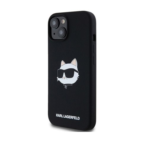 Karl Lagerfeld Silicone Choupette Head MagSafe - Etui iPhone 15 / 14 / 13 (czarny) Karl Lagerfeld Silicone Choupette Head MagSafe - Etui iPhone 15 / 14 / 13 (czarny)