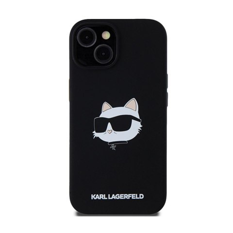 Karl Lagerfeld Silicone Choupette Head MagSafe - Etui iPhone 15 / 14 / 13 (czarny) Karl Lagerfeld Silicone Choupette Head MagSafe - Etui iPhone 15 / 14 / 13 (czarny)