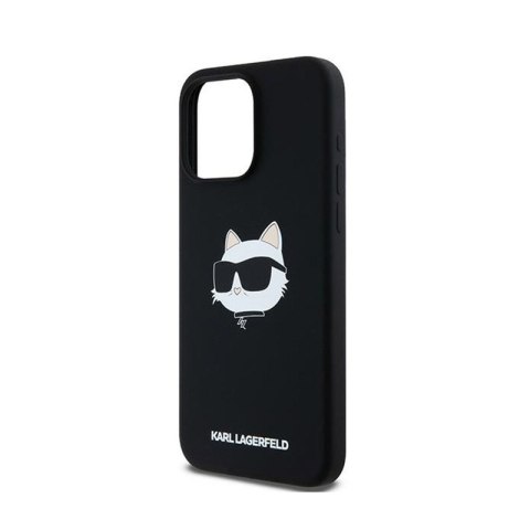 Karl Lagerfeld Silicone Choupette Head MagSafe - Etui iPhone 15 Pro Max (czarny) Karl Lagerfeld Silicone Choupette Head MagSafe - Etui iPhone 15 Pro Max (czarny)
