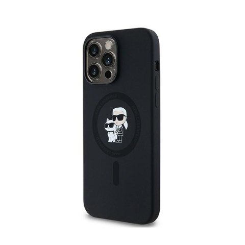 Karl Lagerfeld Silicone Karl & Choupette MagSafe - Etui iPhone 14 Pro Max (czarny) Karl Lagerfeld Silicone Karl & Choupette MagSafe - Etui iPhone 14 Pro Max (czarny)