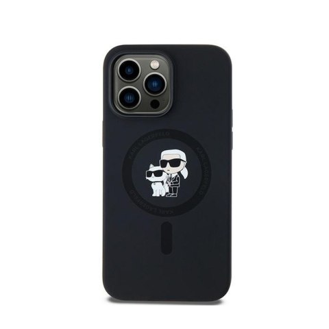 Karl Lagerfeld Silicone Karl & Choupette MagSafe - Etui iPhone 14 Pro Max (czarny) Karl Lagerfeld Silicone Karl & Choupette MagSafe - Etui iPhone 14 Pro Max (czarny)