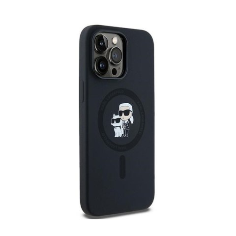 Karl Lagerfeld Silicone Karl & Choupette MagSafe - Etui iPhone 14 Pro Max (czarny) Karl Lagerfeld Silicone Karl & Choupette MagSafe - Etui iPhone 14 Pro Max (czarny)