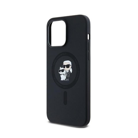 Karl Lagerfeld Silicone Karl & Choupette MagSafe - Etui iPhone 14 Pro Max (czarny) Karl Lagerfeld Silicone Karl & Choupette MagSafe - Etui iPhone 14 Pro Max (czarny)