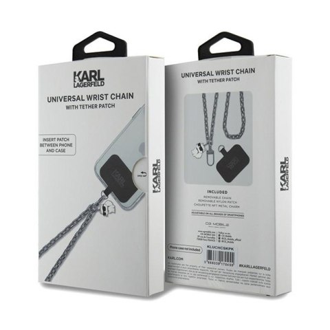 Karl Lagerfeld Universal Hand Strap Choupette - Zawieszka do telefonu (srebrny) Karl Lagerfeld Universal Hand Strap Choupette - Zawieszka do telefonu (srebrny)