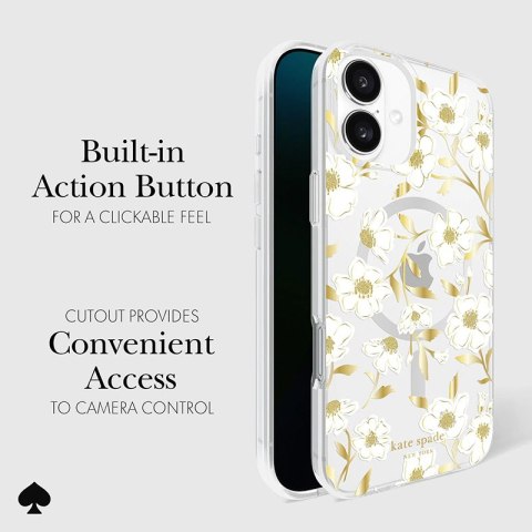 Kate Spade New York Protective Gems MagSafe - Etui iPhone 16 Plus (Sunshine Floral) Kate Spade New York Protective Gems MagSafe - Etui iPhone 16 Plus (Sunshine Floral)