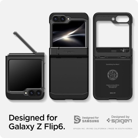 Spigen Tough Armor Pro - Etui do Samsung Galaxy Z Flip 6 (Czarny) Spigen Tough Armor Pro - Etui do Samsung Galaxy Z Flip 6 (Czarny)