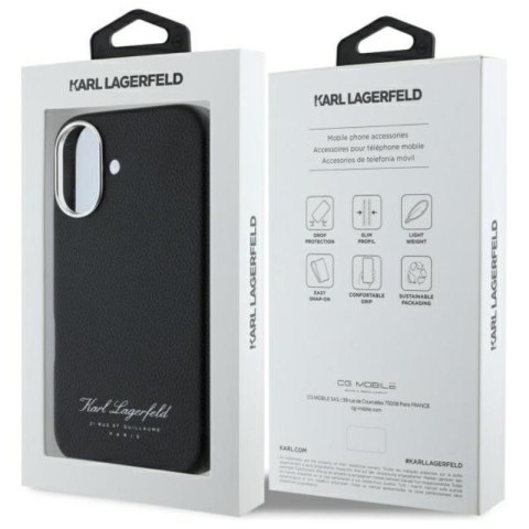 Karl Lagerfeld Hotel RSG - Etui iPhone 16 (czarny) Karl Lagerfeld Hotel RSG - Etui iPhone 16 (czarny)