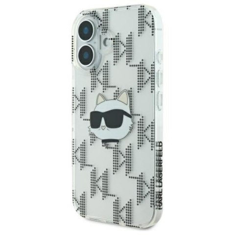 Karl Lagerfeld IML Choupette Head Electroplated - Etui iPhone 16 (przezroczysty) Karl Lagerfeld IML Choupette Head Electroplated - Etui iPhone 16 (przezroczysty)