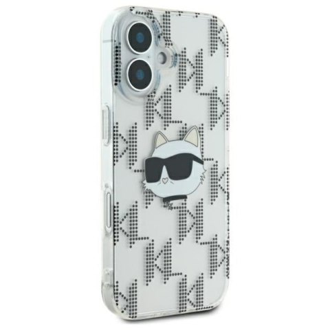 Karl Lagerfeld IML Choupette Head Electroplated - Etui iPhone 16 (przezroczysty) Karl Lagerfeld IML Choupette Head Electroplated - Etui iPhone 16 (przezroczysty)
