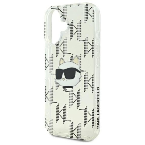 Karl Lagerfeld IML Choupette Head Electroplated - Etui iPhone 16 (przezroczysty) Karl Lagerfeld IML Choupette Head Electroplated - Etui iPhone 16 (przezroczysty)