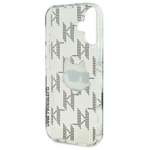Karl Lagerfeld IML Choupette Head Electroplated - Etui iPhone 16 (przezroczysty) Karl Lagerfeld IML Choupette Head Electroplated - Etui iPhone 16 (przezroczysty)