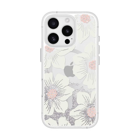 Kate Spade New York Liquid Glitter MagSafe - Etui iPhone 16 Pro (Hollyhock Floral) Kate Spade New York Liquid Glitter MagSafe - Etui iPhone 16 Pro (Hollyhock Floral)