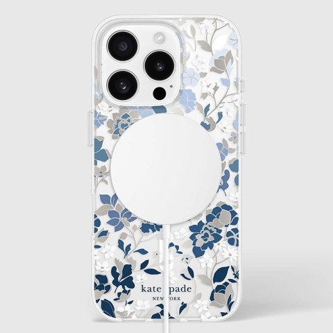 Kate Spade New York Protective Gems MagSafe - Etui iPhone 16 Pro (Flowerbed Blue) Kate Spade New York Protective Gems MagSafe - Etui iPhone 16 Pro (Flowerbed Blue)