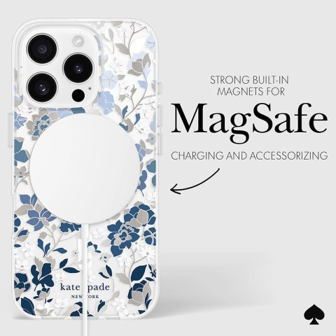 Kate Spade New York Protective Gems MagSafe - Etui iPhone 16 Pro (Flowerbed Blue) Kate Spade New York Protective Gems MagSafe - Etui iPhone 16 Pro (Flowerbed Blue)