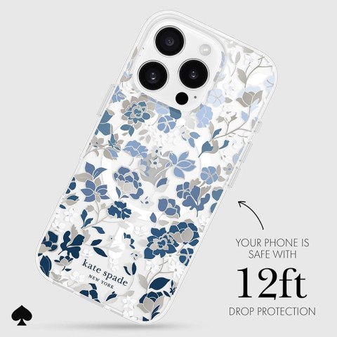 Kate Spade New York Protective Gems MagSafe - Etui iPhone 16 Pro (Flowerbed Blue) Kate Spade New York Protective Gems MagSafe - Etui iPhone 16 Pro (Flowerbed Blue)