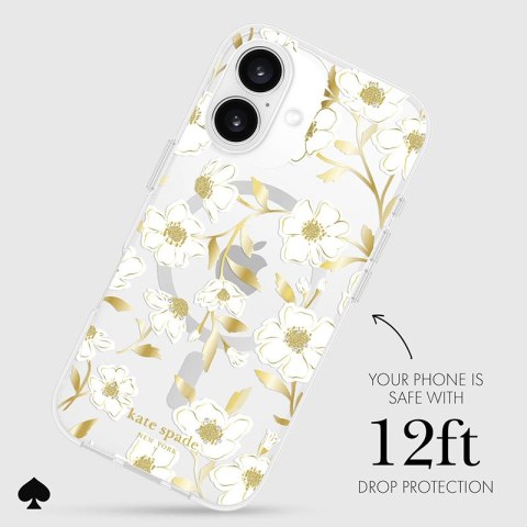 Kate Spade New York Protective Gems MagSafe - Etui iPhone 16 (Sunshine Floral) Kate Spade New York Protective Gems MagSafe - Etui iPhone 16 (Sunshine Floral)