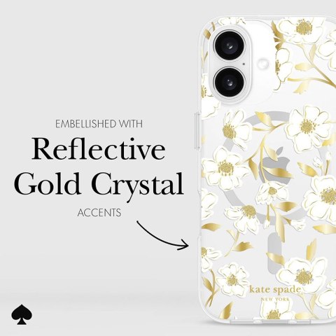 Kate Spade New York Protective Gems MagSafe - Etui iPhone 16 (Sunshine Floral) Kate Spade New York Protective Gems MagSafe - Etui iPhone 16 (Sunshine Floral)