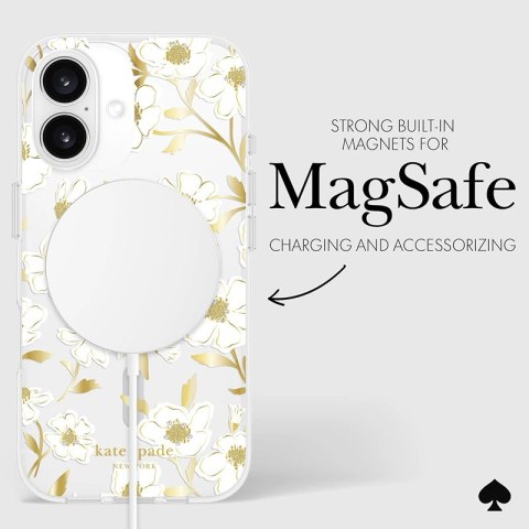 Kate Spade New York Protective Gems MagSafe - Etui iPhone 16 (Sunshine Floral) Kate Spade New York Protective Gems MagSafe - Etui iPhone 16 (Sunshine Floral)