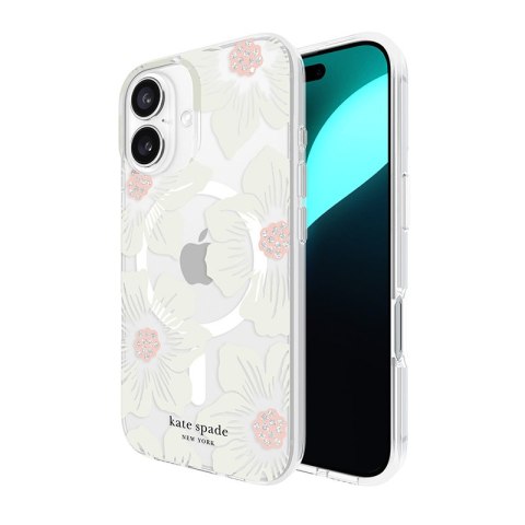 Kate Spade New York Protective MagSafe - Etui iPhone 16 (Hollyhock Floral) Kate Spade New York Protective MagSafe - Etui iPhone 16 (Hollyhock Floral)