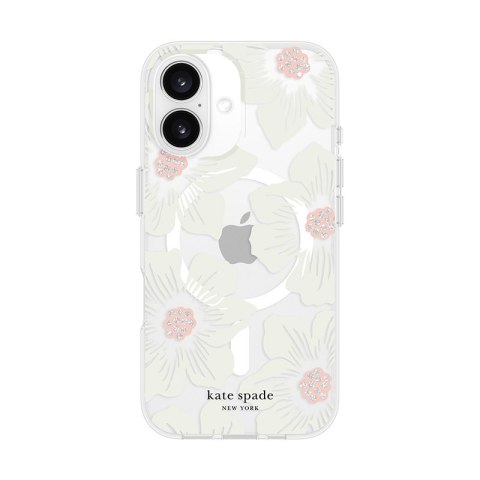 Kate Spade New York Protective MagSafe - Etui iPhone 16 (Hollyhock Floral) Kate Spade New York Protective MagSafe - Etui iPhone 16 (Hollyhock Floral)