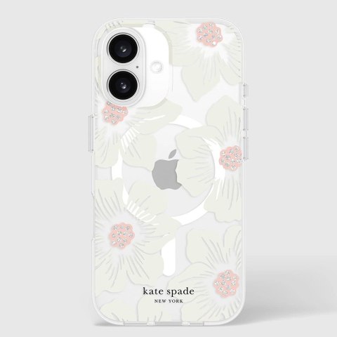 Kate Spade New York Protective MagSafe - Etui iPhone 16 (Hollyhock Floral) Kate Spade New York Protective MagSafe - Etui iPhone 16 (Hollyhock Floral)