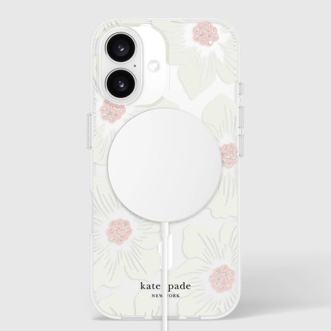 Kate Spade New York Protective MagSafe - Etui iPhone 16 (Hollyhock Floral) Kate Spade New York Protective MagSafe - Etui iPhone 16 (Hollyhock Floral)