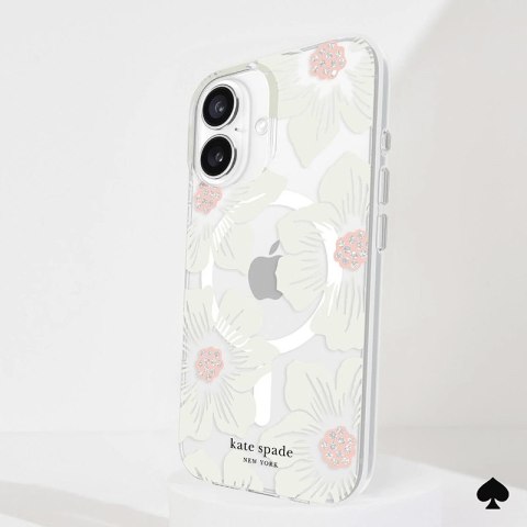 Kate Spade New York Protective MagSafe - Etui iPhone 16 (Hollyhock Floral) Kate Spade New York Protective MagSafe - Etui iPhone 16 (Hollyhock Floral)