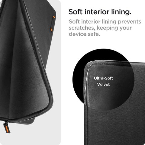 Spigen Basic Laptop Pouch - Pokrowiec na laptop 13" / 14" (Czarny) Spigen Basic Laptop Pouch - Pokrowiec na laptop 13" / 14" (Czarny)
