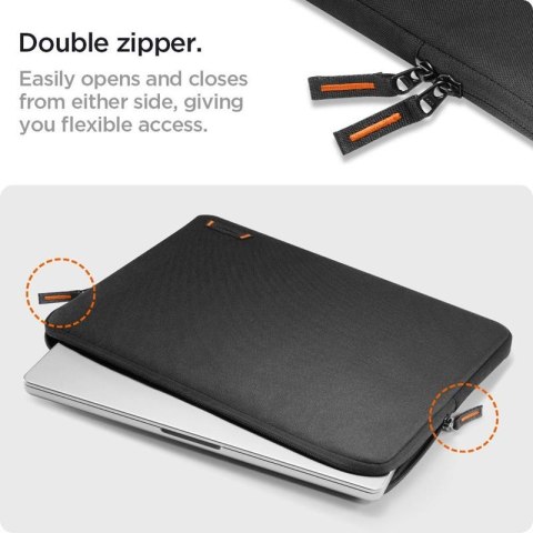 Spigen Basic Laptop Pouch - Pokrowiec na laptop 13" / 14" (Czarny) Spigen Basic Laptop Pouch - Pokrowiec na laptop 13" / 14" (Czarny)