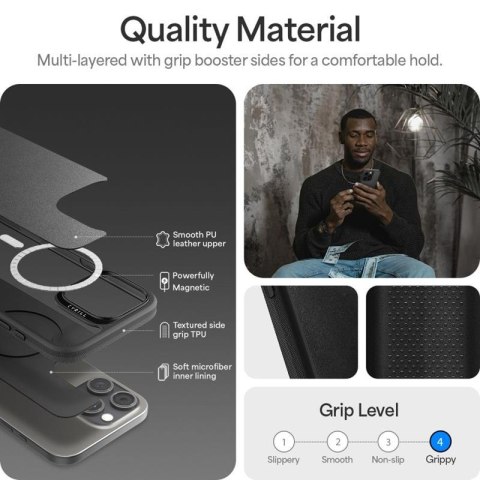 Spigen Cyrill Kajuk Mag MagSafe - Etui do iPhone 16 Pro (Czarny) Spigen Cyrill Kajuk Mag MagSafe - Etui do iPhone 16 Pro (Czarny)