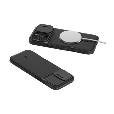 Spigen Optik Armor Mag MagSafe - Etui do iPhone 16 Pro (Czarny) Spigen Optik Armor Mag MagSafe - Etui do iPhone 16 Pro (Czarny)