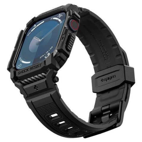 Spigen Rugged Armor Pro - Pasek z obudową do Apple Watch 10 46 mm (Matte Black) Spigen Rugged Armor Pro - Pasek z obudową do Apple Watch 10 46 mm (Matte Black)