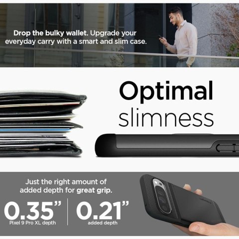 Spigen Slim Armor CS - Etui do Google Pixel 9 Pro XL (Czarny) Spigen Slim Armor CS - Etui do Google Pixel 9 Pro XL (Czarny)