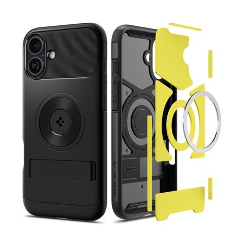 Spigen Slim Armor Mag MagSafe - Etui do iPhone 16 (Czarny) Spigen Slim Armor Mag MagSafe - Etui do iPhone 16 (Czarny)