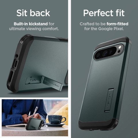 Spigen Tough Armor - Etui do Google Pixel 9 Pro XL (Abyss Green) Spigen Tough Armor - Etui do Google Pixel 9 Pro XL (Abyss Green)