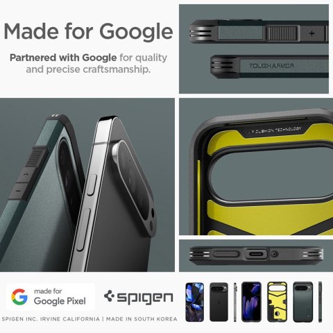 Spigen Tough Armor - Etui do Google Pixel 9 Pro XL (Abyss Green) Spigen Tough Armor - Etui do Google Pixel 9 Pro XL (Abyss Green)
