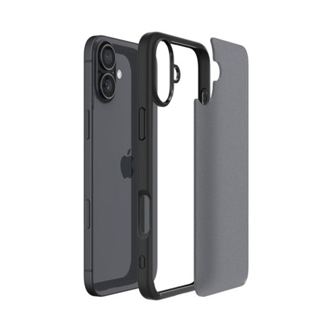 Spigen Ultra Hybrid - Etui do iPhone 16 (Frost Black) Spigen Ultra Hybrid - Etui do iPhone 16 (Frost Black)