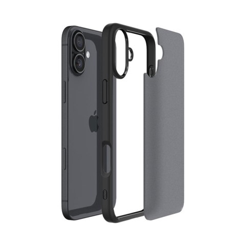 Spigen Ultra Hybrid - Etui do iPhone 16 (Frost Black) Spigen Ultra Hybrid - Etui do iPhone 16 (Frost Black)