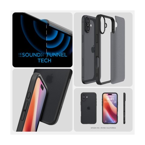 Spigen Ultra Hybrid - Etui do iPhone 16 (Frost Black) Spigen Ultra Hybrid - Etui do iPhone 16 (Frost Black)