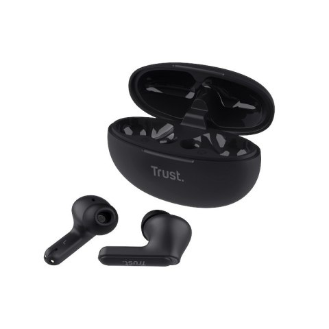 Trust Yavi - Bezprzewodowe słuchawki dokanałowe Bluetooth TWS z etui ładującym & ENC (Czarny) Trust Yavi - Bezprzewodowe słuchawki dokanałowe Bluetooth TWS z etui ładującym & ENC (Czarny)