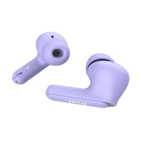 Trust Yavi - Bezprzewodowe słuchawki dokanałowe Bluetooth TWS z etui ładującym & ENC (Fioletowy) Trust Yavi - Bezprzewodowe słuchawki dokanałowe Bluetooth TWS z etui ładującym & ENC (Fioletowy)