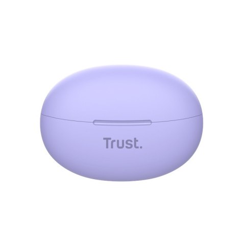 Trust Yavi - Bezprzewodowe słuchawki dokanałowe Bluetooth TWS z etui ładującym & ENC (Fioletowy) Trust Yavi - Bezprzewodowe słuchawki dokanałowe Bluetooth TWS z etui ładującym & ENC (Fioletowy)