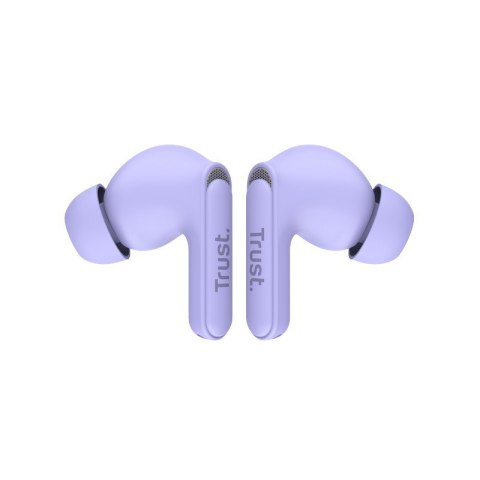 Trust Yavi - Bezprzewodowe słuchawki dokanałowe Bluetooth TWS z etui ładującym & ENC (Fioletowy) Trust Yavi - Bezprzewodowe słuchawki dokanałowe Bluetooth TWS z etui ładującym & ENC (Fioletowy)
