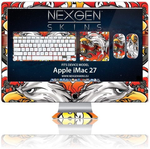Nexgen Skins - Zestaw skórek na obudowę z efektem 3D iMac 27" (Iron Eagle 3D) Nexgen Skins - Zestaw skórek na obudowę z efektem 3D iMac 27" (Iron Eagle 3D)