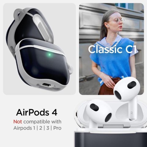 Spigen Classic C1 - Etui do Apple AirPods 4 (Graphite) Spigen Classic C1 - Etui do Apple AirPods 4 (Graphite)